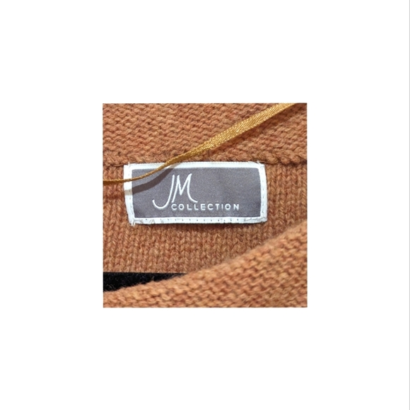 (2 for $40)Cross-Front Sweater - Cashmere Blend - Cinnamon Beige - Size M-LX - Picture 2 of 4